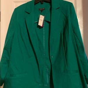 NWT Lane Bryant Green Suit Blazer Sz 16